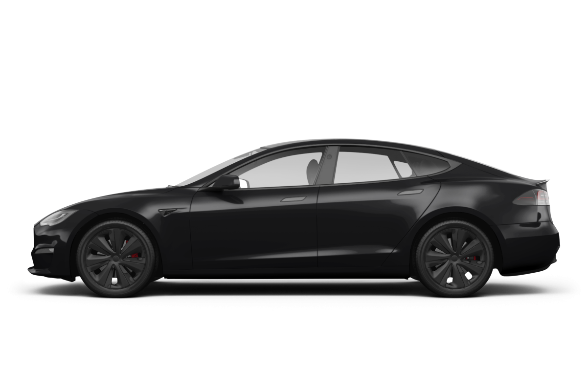 Tesla Model S - Side view Tesla Model S - Side view
